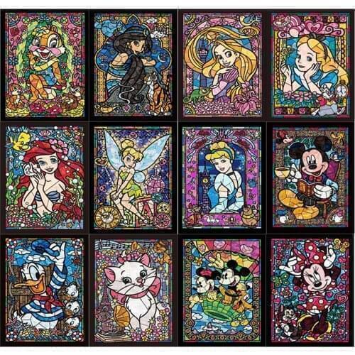 Nursery Wall Art Disney Cartoon Characters Canvas Painting Poster Prints Posters Nordic Wall Picture Baby Kids Room Decor
