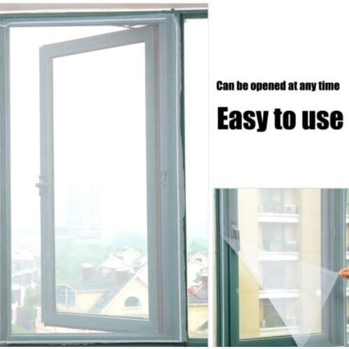 Anti-Pollen Pp Nano Glass Fiber Window Screen, Adjustable Mosquito Insect Fly Net Screen Removable Bug Protector