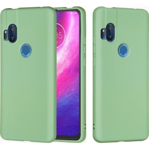 Original Liquid Silicone Phone Case For Motorola One Hyper One Fusion Luxury Soft Protector Cover with Lanyard