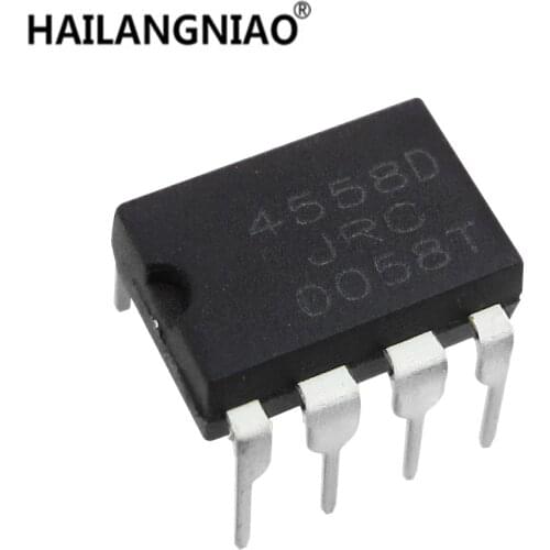 10PCS JRC4558 4558 4558D DIP-8 Integrate IC Chip DUAL OPERATIONAL AMPLIFIER Original and NEW