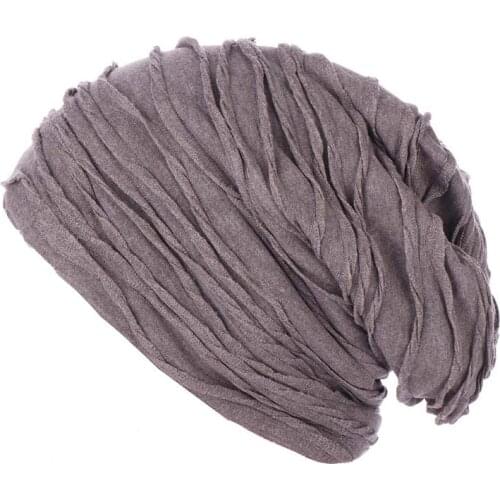 Autumn Winter Casual Hats for Men Slouchy Unisex Fur Thick Hat Solid Color Skullies Beanies Teenager Hip Hop Snap Cap Bonnet