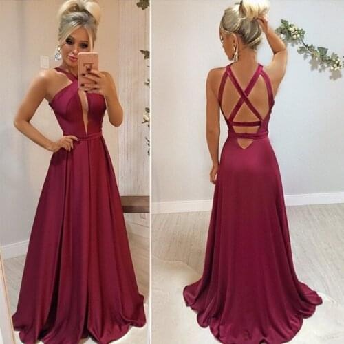 Bridesmaid Wedding Party Guest Dresses 2020 Womans Evening Formal Night Long Dress Gown