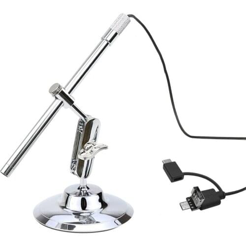 Portable Digital USB Microscope Inspection Magnifier IP67 Waterproof Camera Built-in 8 LED Lights for Android Smartphones