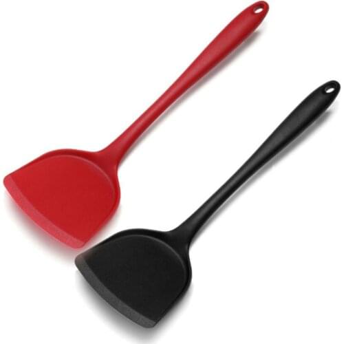 Silicone Kitchenware Cooking Utensils Spatula Turner Beef Meat Egg Kitchen Scraper Wide Pizza Shovel Non-stick Cooking Tools
