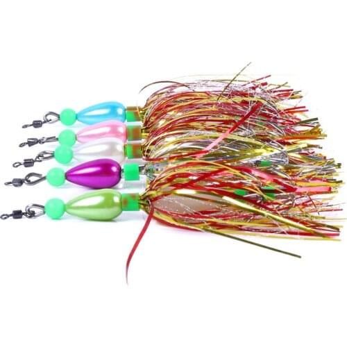East Rain 10cm 2pcs/lot Luminous lure fluorescent wood shrimp squid jig for squid fishing Fluorescent insect Night Fishing