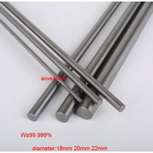 18mm 20mm 22mm diameter Tungsten stick W 99.999% tungsten bar polished wolfram stick tungsten electrode research Tungsten rod
