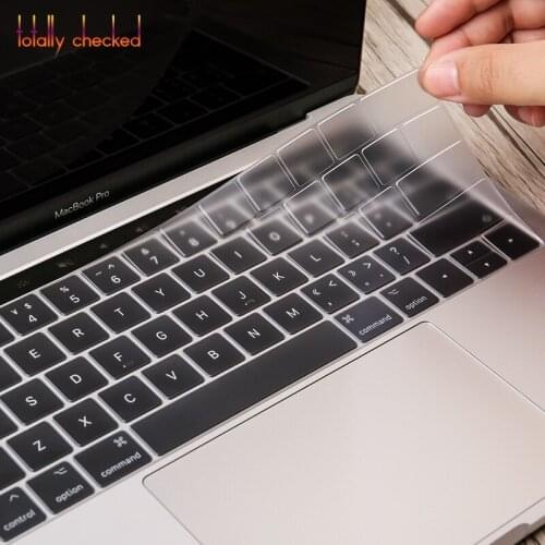 TPU Keyboard Cover Skin Stickers Protector Cover For Macbook Pro 13.3 A1706 A1989 and 15.4 Inch A1707 A1990 2016/2017/2018