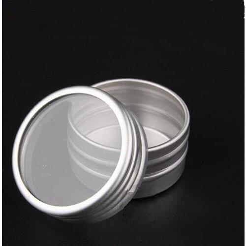 10g Aluminum Cosmetic Cream Jar Window Cap, Empty Metal Jars, 10ML Aluminum Box, Packing Tins Containe F20171951