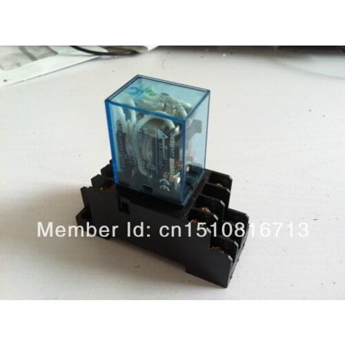10set 24V DC Coil Power Relay MY4NJ HH54P-L 14 Pin 5A With PYF14A Socket Base