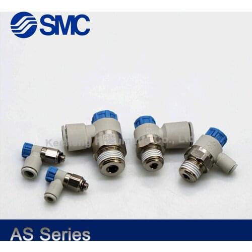 10 pcs SMC Connector AS1211F-M3-04 AS1211F-M5-04A AS1211F-M5-06A Meter-out Throttle Valve Pneumatic Fitting