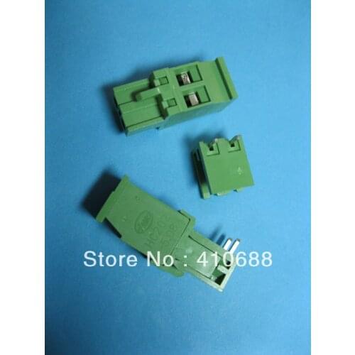 100 Pcs 2way/pin Pitch 5.08mm Green Color 2EDCD-5.08A-2EDCR Screw Terminal Block Connector Pluggable Type Angle HOT Sale