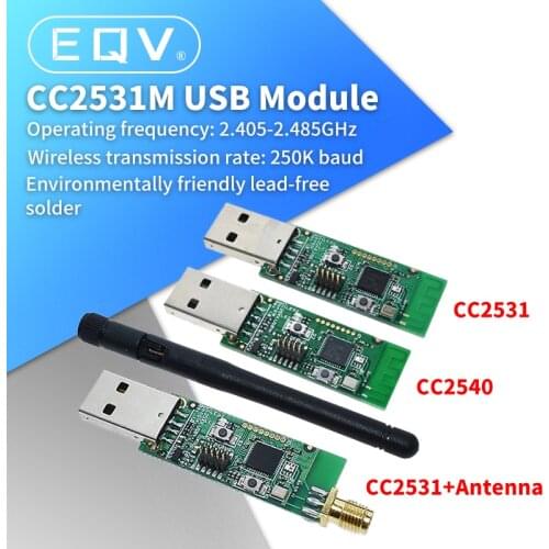 Wireless Zigbee CC2531 CC2540 Sniffer Bare Board Packet Protocol Analyzer Module USB Interface Dongle Capture Packet Module