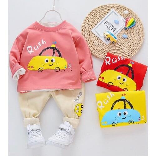 BibiCola Children boys clothing set Autumn spring cotton long sleeve t shirts+ pants 2pcs set sport suit Kids boys clothes suit