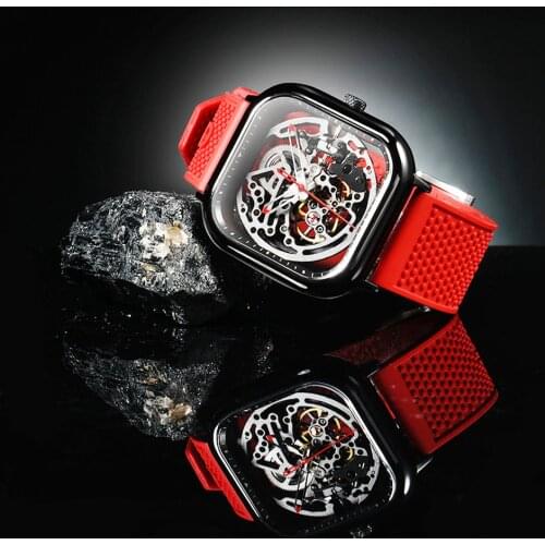 CIGA Design Men Watches Square Mechanical Movement Simple Waterproof Black Male Watch Mens Wristwatch Women Clock CIGA Z Series