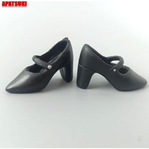Black High Heel Sandals 1/6 Doll Shoes Boots for Barbie Doll Outfits Accessories for Blythe Doll Shoes Fashion DIY Kid Toys Girl