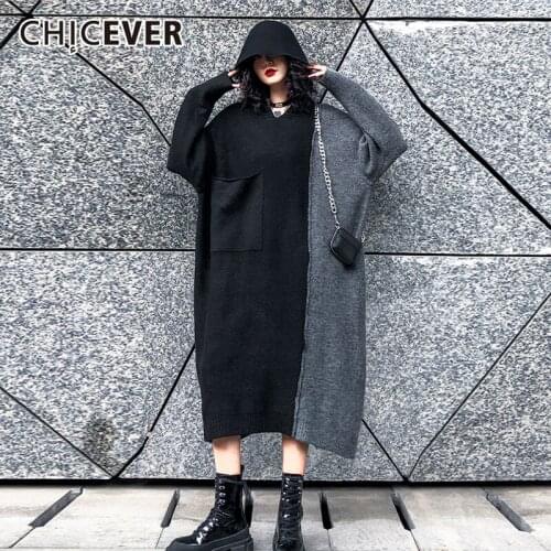 CHICEVER Fashionable Knitted Dresses