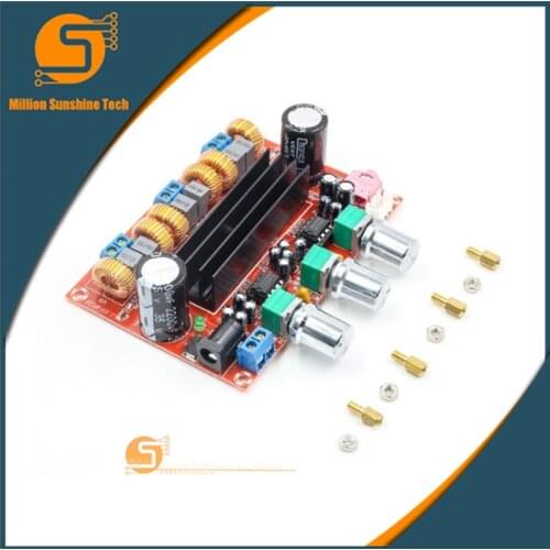 TPA3116 2.1 Digital Audio Amplifier Board TPA3116D2 Subwoofer Speaker Amplifiers DC12V-24V 2*50W+100W