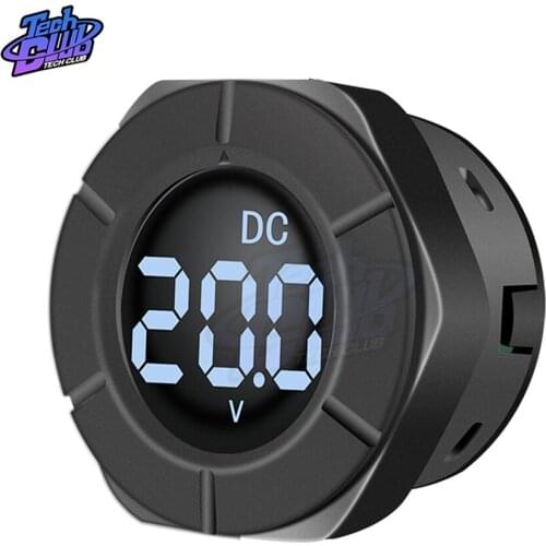 DC0-300V/AC30-500V Digital Voltmeter Round LCD Display Car Voltage Monitor Volt Panel Meter PZEM-019V /PZEM-024V