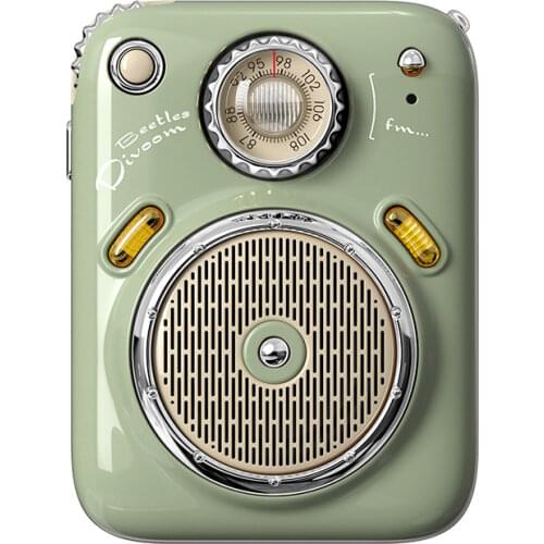 Divoom beetle retro mini card bluetooth elvis small stereo radio