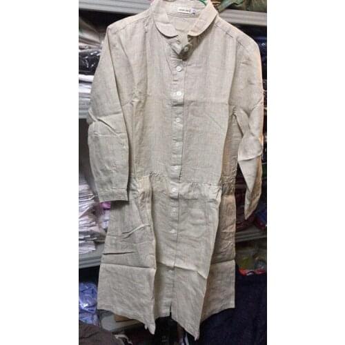 Pure Line long Shirt dress 20200206