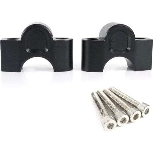 For Kawasaki Versys 300 X300 2017 2018 2019 CNC Handlebar Risers Motorcycle Aluminum Handlebar Clamps Mount Lifter Black