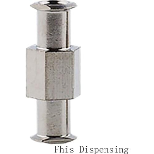 Double Metal Male Screw Joints Metal Luer Screw Connector Union Pack of 2