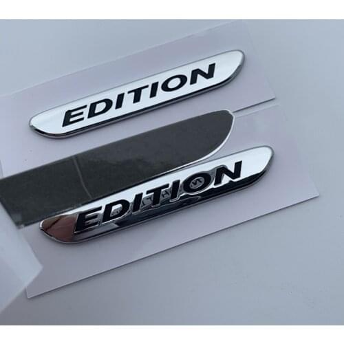 Blade Bar Emblem for Mercedes Benz AMG EDITION Night Edition C300 C200L GLE320 GLE450 Chrome Car Styling Fender Logo Sticker
