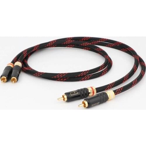 Hi End Audio Cable High End HIFI RCA Audio Cables With WBT Plug Audio Cable