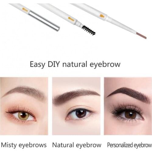Double Head Waterproof Natural Makeup Long Lasting Triangular Eyebrow Pencil Quick Dry Makeup Easy Ware Eye Brow Make Up Pen