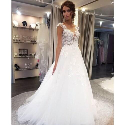 MONAYARN Sleeveless Wedding Dresses