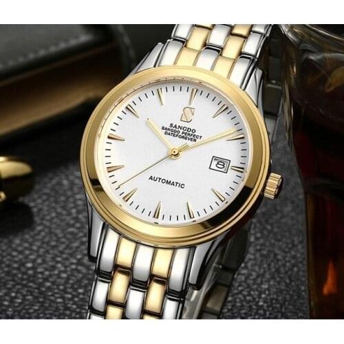 40MM SANGDO mens watch Sapphire Crystal Automatic Self-Wind movement High quality Luxury Auto Date Mechanical watches 42S