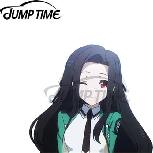 JumpTime 13 x 5.3cm Saegusa Mayumi The Irregular at Magic High School Peeker Decal Windshield VAN Laptop Car Sticker Personality