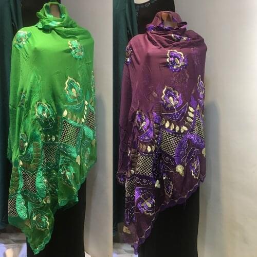 Ramadan African Dubai Cotton Pashmina Pray Emroider Ring Diamond Shawl Wrap Chemical Lace Stole Net Scarf Headband For Lady