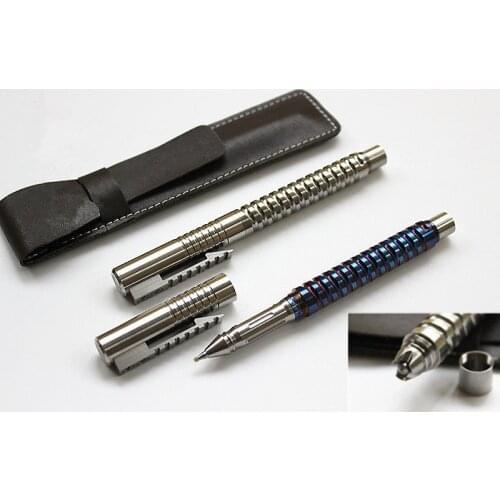 Spiral Pen Holder Titanium Alloy EDC Defense Pen Tactical Signing Pen Multi Tools Tactical Broken Window Pen