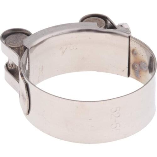 Motorbike Exhaust Clamp Clip Stainless Steel Muffler Silencer Clamps (52-55mm)