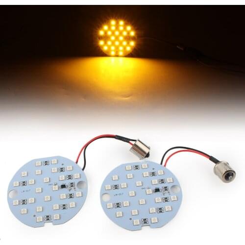 1156 High Intensity Turn Signal Lights Daytime Running Panel Light For Harley-Davidson BA15d Socket Base Plug