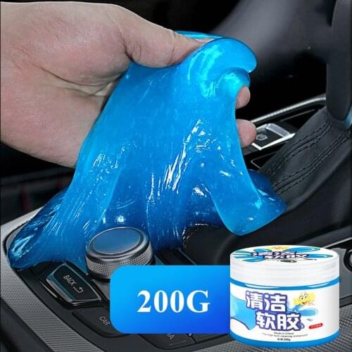 200g Super Auto Car Cleaning Pad Glue Powder Cleaner Magic Cleaner Dust Remover Gel Home Computer Keyboard Clean Tool Dropship