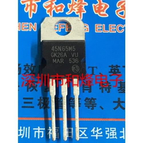 5PCS 45N65M5 STP45N65M5 TO-220 100% New&original