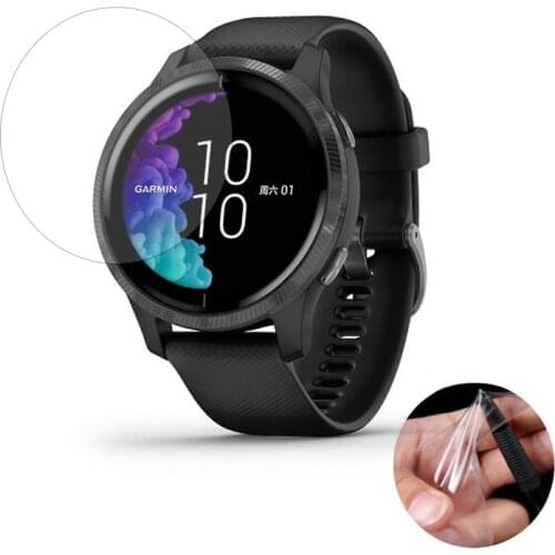5pcs Soft Clear Protective Film Guard Protection For Garmin Venu Smart Watch Smartwatch Full Screen Protector Cover (Not Glass)