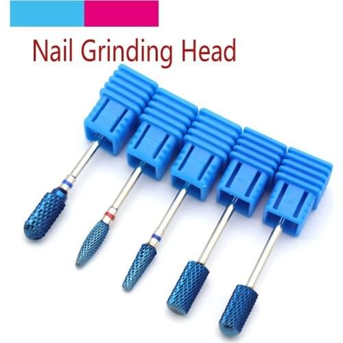 5 Types Tungsten Steel Nail Grinding Head Milling Manicure Cutter for Pedicure Machine Sander Drill Bit Device Electric Tools