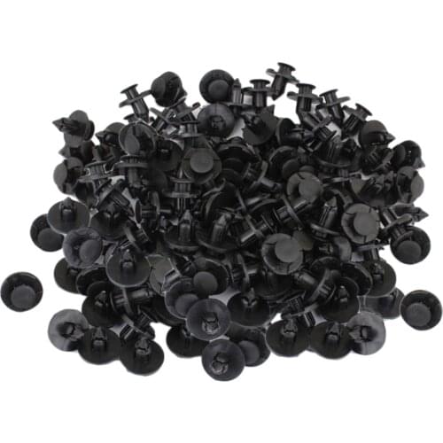 50 Pairs 7mm Car Nylon Push-type Pin Rivet Trim Clip Fender Body Moulding
