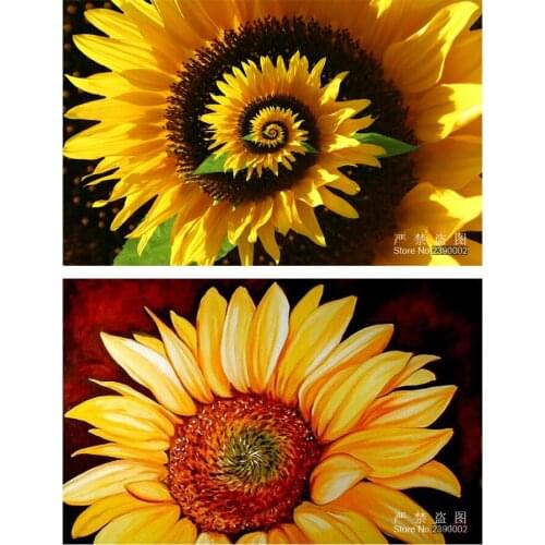 5D Diy Diamond Painting Flowers Diamond Cross Stitch Full Square Diamond Sets Unfinished Diamond Embroidery Colorful Sunflower
