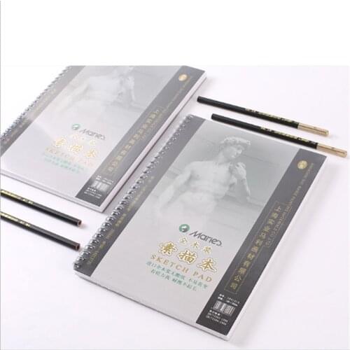 8K/16K Wood Pulp Sketchbook Diary for Drawing Painting Graffiti Sketch Blank Paper Memo Pad Notebook Office School Supplies Gift