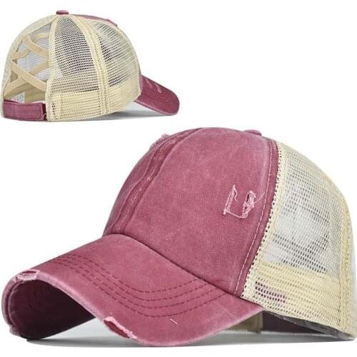 Women baseball cap spring summer breathable net caps men women outdoor sun shade hat adjustable wild hat