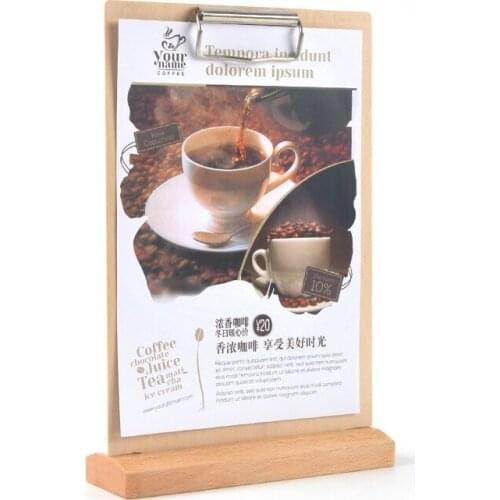 A5 Menu Holder Clipboard Stand Table Wedding Menu Holder Stand Folder Restaurant Menu Book Cover Board