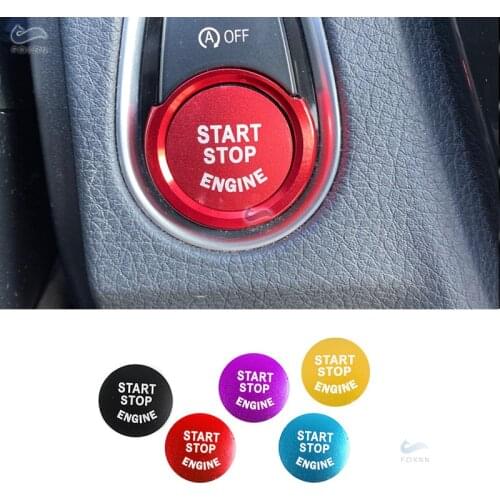 For BMW 1 3 5 Series F Chassis F20 F30 F10 F18 F15 F16 F25 F26 F80 Aluminum Alloy Engine Start Stop Button Ring Cover Decor Trim