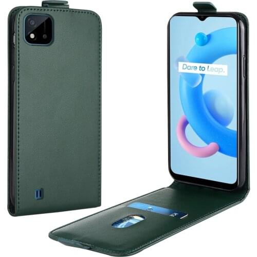 Flip Up and Down Leather Case for Realme C20 Case RMX3063 RMX2020 RMX2021 Vertical Cover for Realme C20 c20 Case Phone Bag