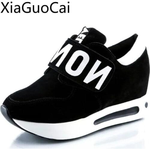 Hot Sale Spring Autumn Wedges Women Casual Shoes High Heels Ladies Casual Shoes Women Slip on Sneakers Vulcanize