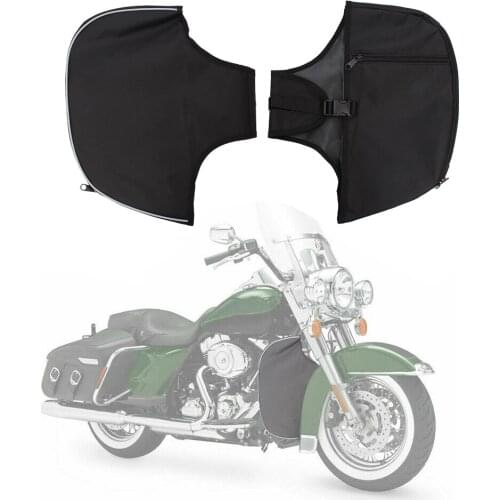 Motorcycle Soft Lowers Chaps Leg Warmer Black For Harley Touring Electra Glide Standard Street Glide Road King FLHR 1980-2020