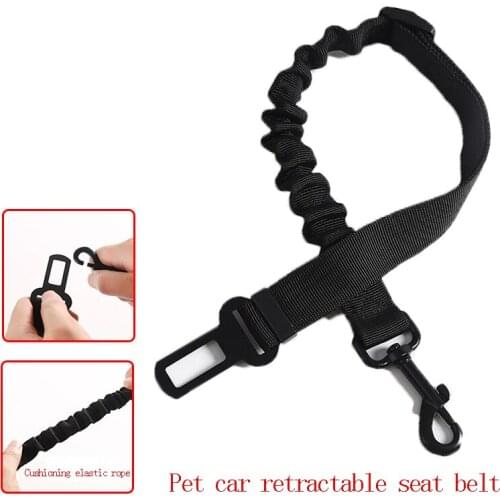 Spot wholesale Upgraded Dog Seat Belt Dog Car Seatbelts Adjustable Pet Seat Belt for Vehicle Nylon Pet Safety Seat Belts Elastic